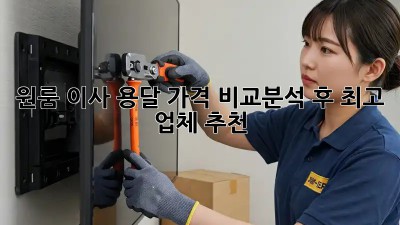 원룸 이사, 용달 가격 비교분석 후 최고 업체 추천!
